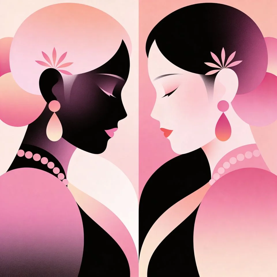 coquette-pfp-matching-couple-romantic-duo-coordinated Matching couple coquette pfp with romantic duo aesthetic and coordinated design perfect for Discord relationship profile picture