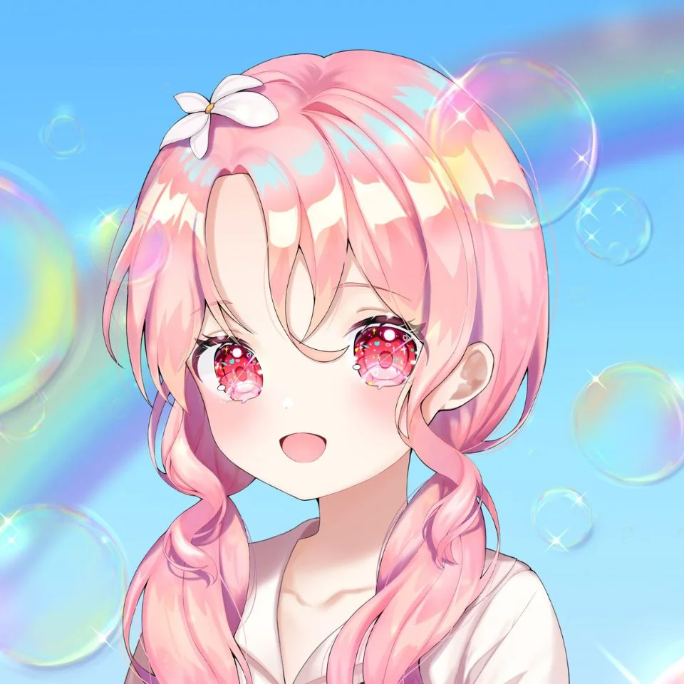 Vibrant my melody anime girl pfp from Onegai My Melody Sanrio art with expressive feminine design for Discord and TikTok profile pictures