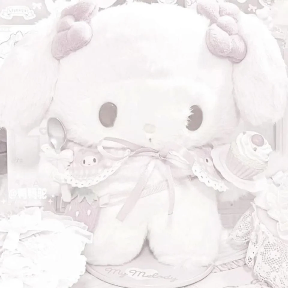 My melody coquette pfp with pink hair bow aesthetic Sanrio design and soft romantic tones ideal for dreamy TikTok and Discord profile icons