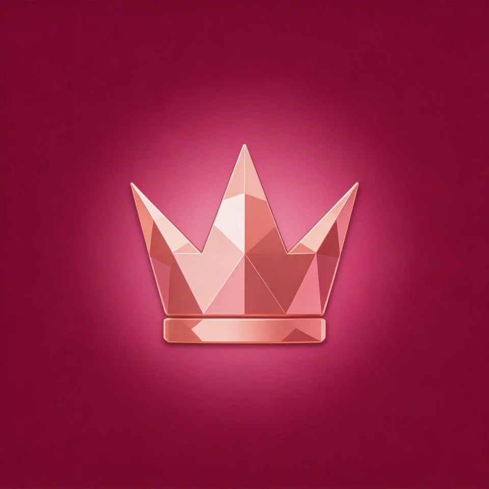 Pink Discord server pfp with bold crown icon and vibrant pink community aesthetic for Discord server profile picture