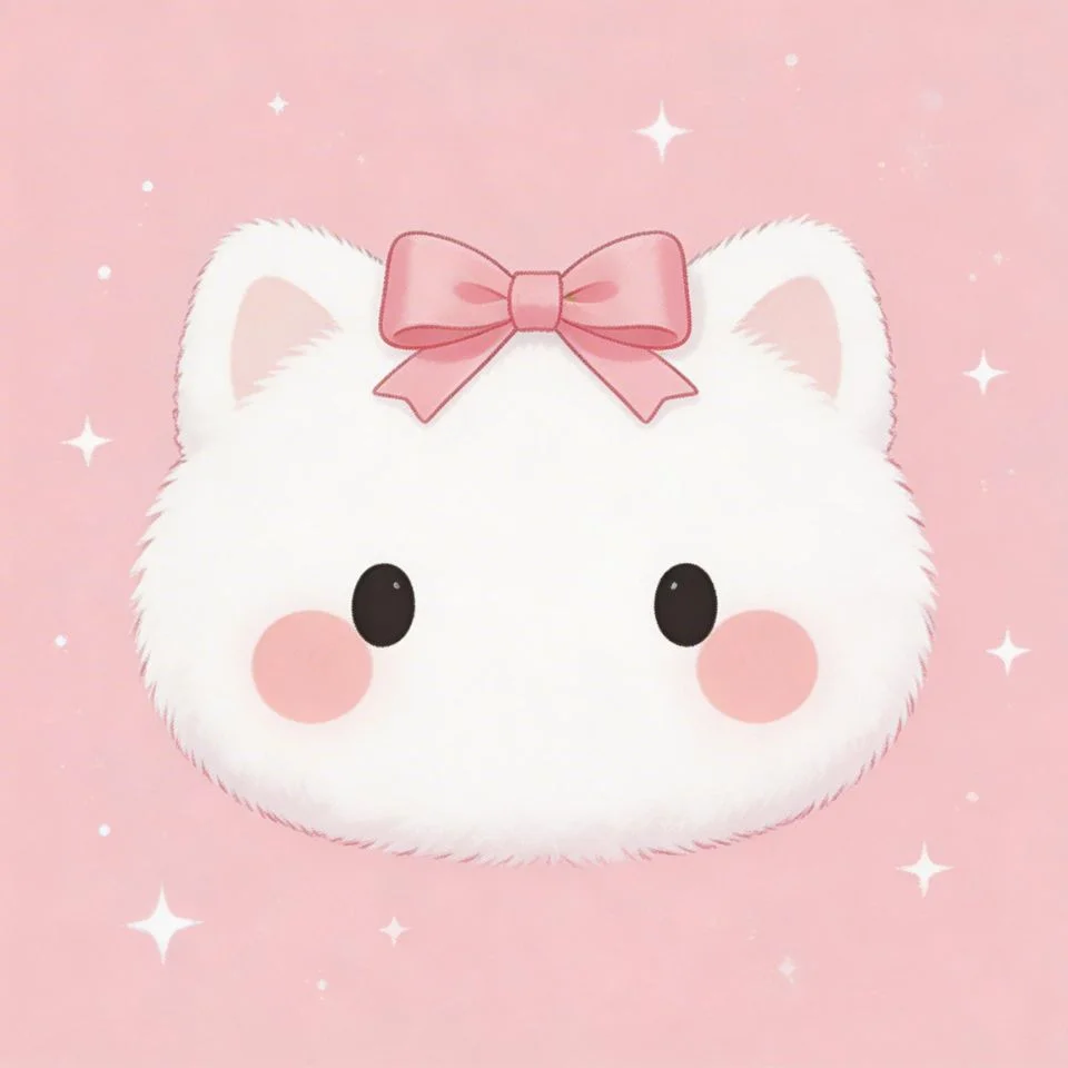 Hello Kitty pink pfp with classic red bow and kawaii Sanrio aesthetic for cute Discord and Instagram profile picture
