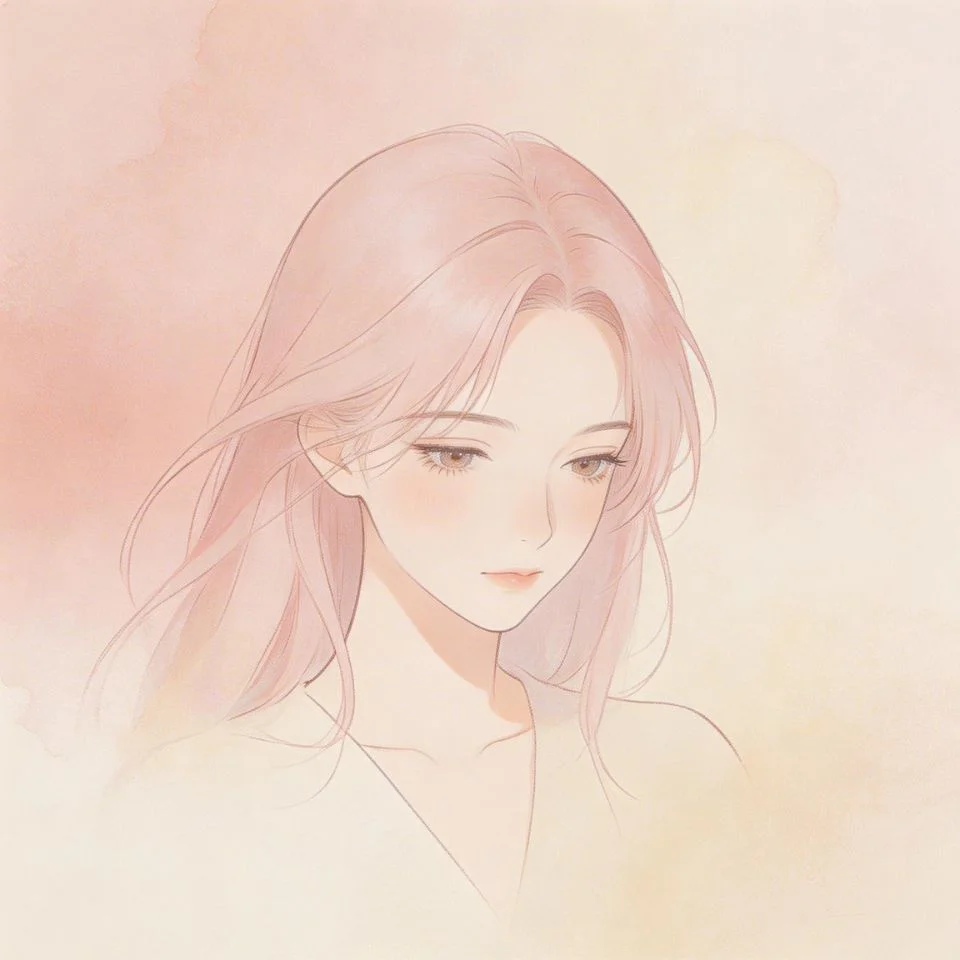 Soft pastel pink pfp with dreamy blush tones and minimalist aesthetic perfect for Instagram and Discord avatar