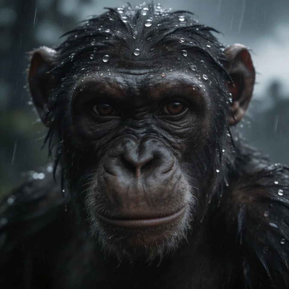 realistic-3d-monkey-pfp-expressive-close-up-rain-wet-fur-dramatic-mood Realistic 3D monkey pfp dramatic close up with wet fur rain droplets intense expressive eyes and moody atmospheric lighting for cinematic Discord avatars