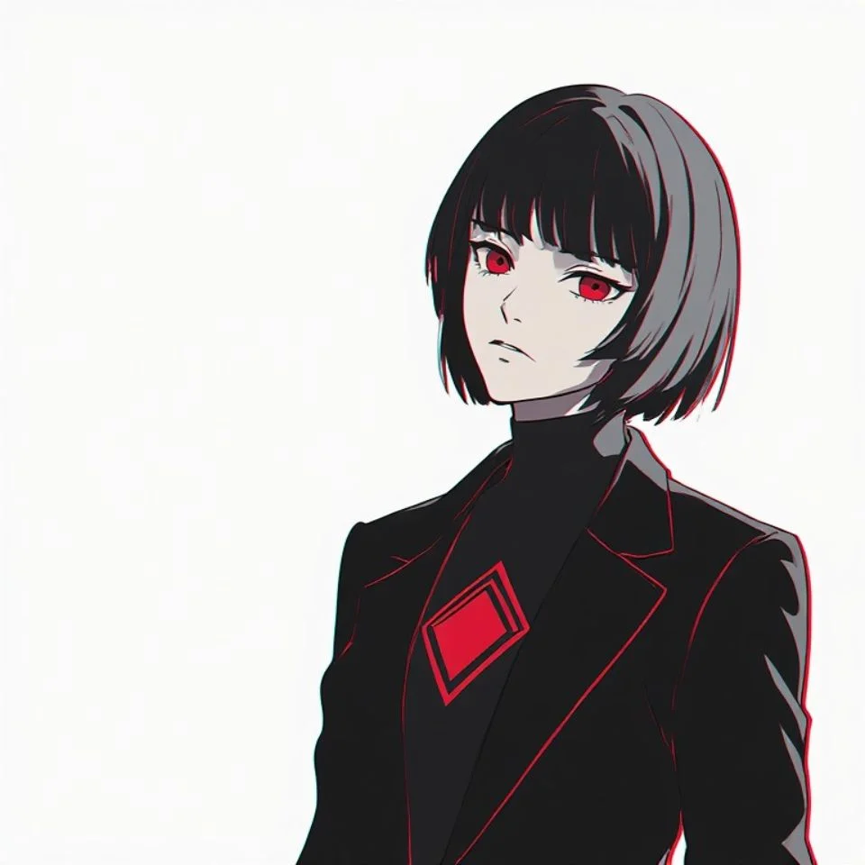 Red aesthetic Discord pfp with minimal clean icon design optimized for server thumbnails and Nitro profiles