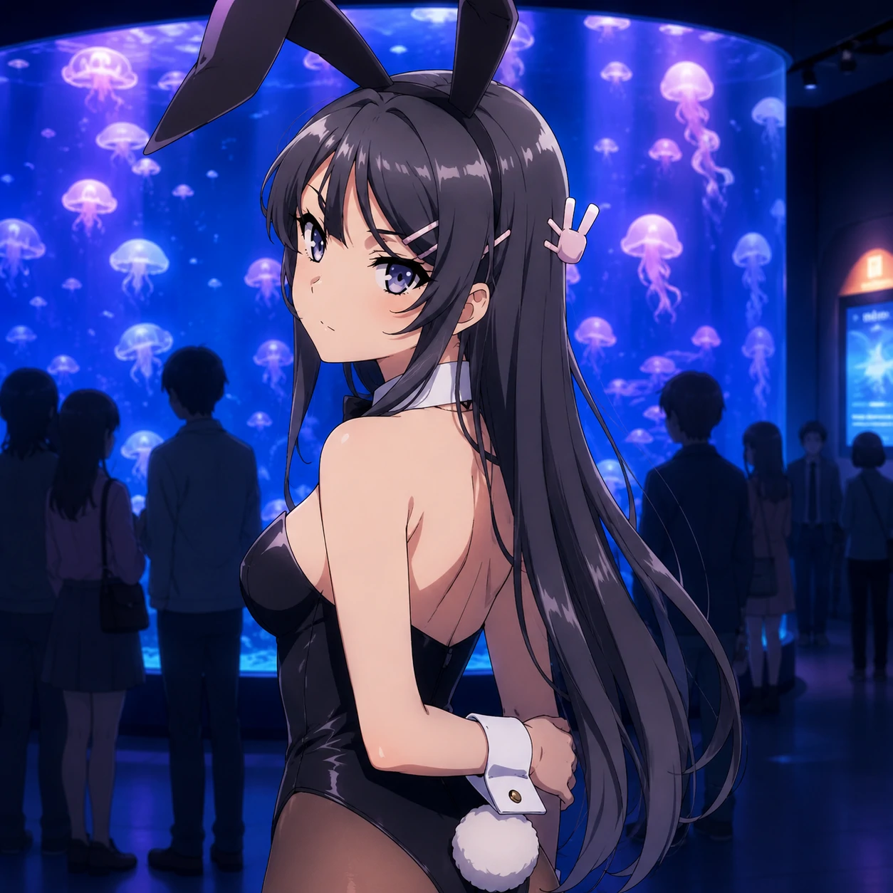 Bunny girl senpai pfp of Mai Sakurajima in her classic black bunny suit