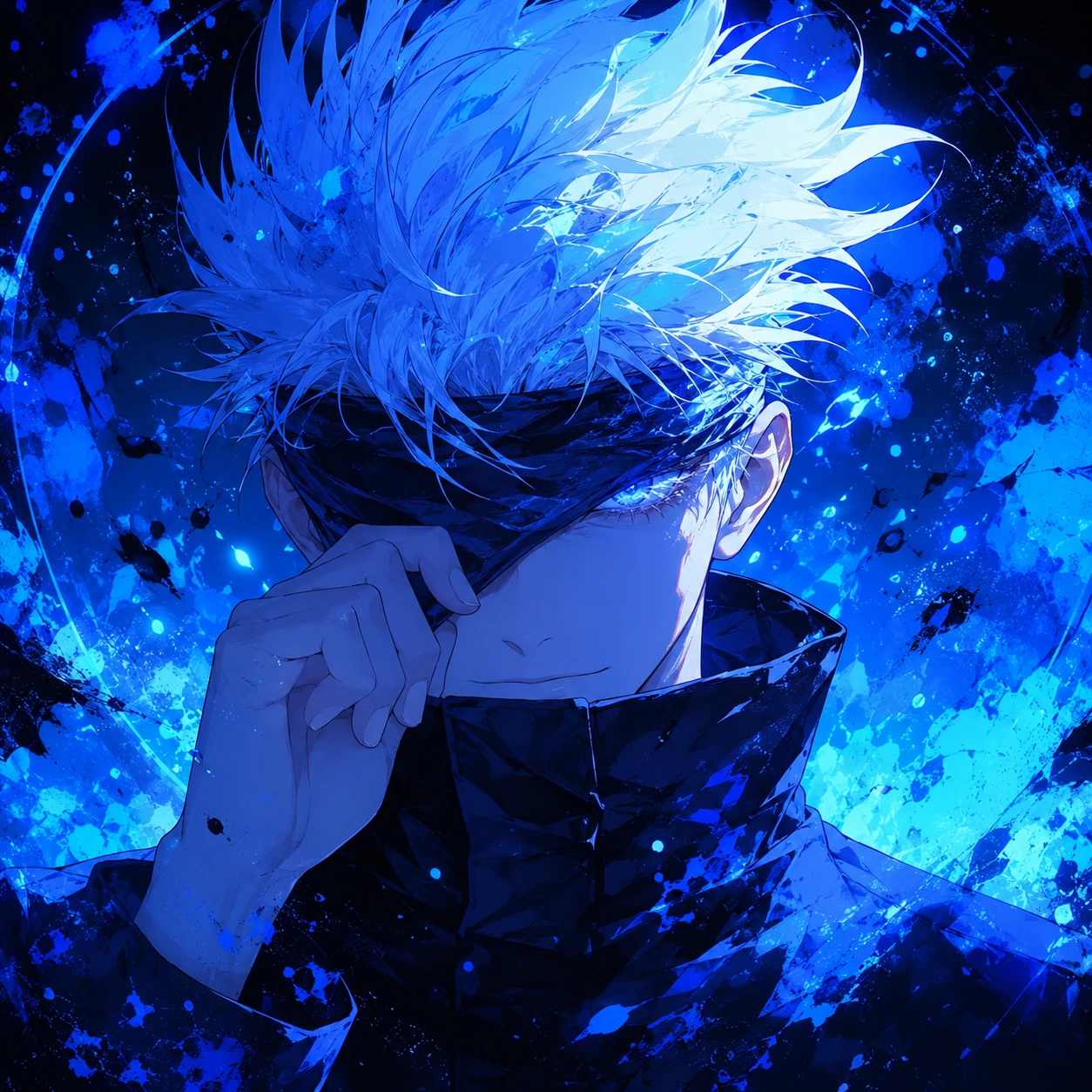 Pinterest-style Gojo PFP with trending blue edit and polished crop