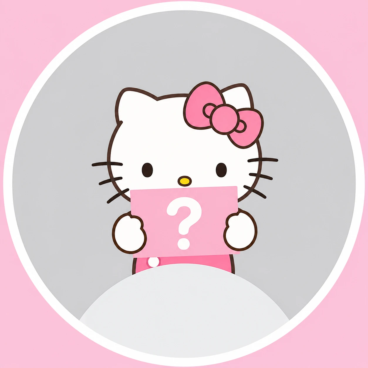 Hello Kitty unknown pfp with cute icon style and default avatar frame
