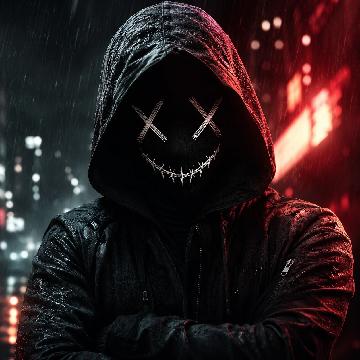 Masked unknown pfp showing hidden identity theme with cinematic lighting