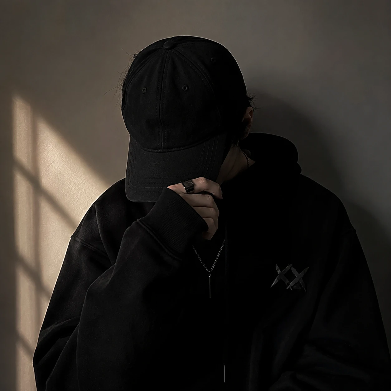 WhatsApp unknown DP with hidden face and minimal moody styling